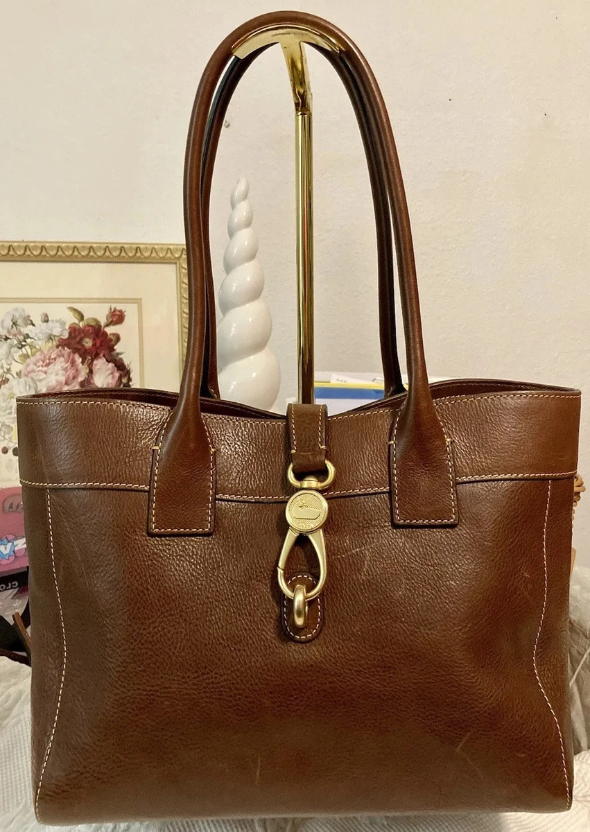 Dooney Bourke Brown Amelie Tote Florentine Vachetta Leather Tote Shoulder  Bag