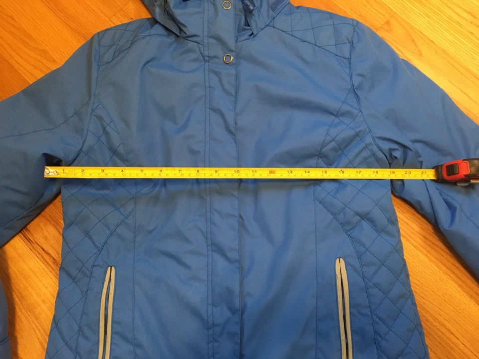 Chaqueta de invierno para mujer blanca Sierra 3 en 1 azul mediana M Shell abrigo parka ¡EXCELENTE ESTADO! Foto 2 de 4