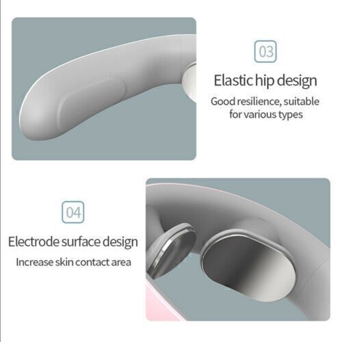 Electric Cervical Neck Massager Pulse Massage Heated Muscle Relax Pain Relief - Picture 6 of 11