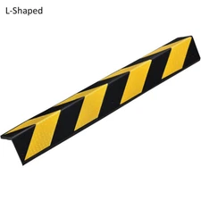 Rubber Corner Guard Wall Protectors - L Shape, Rounded Edge - Electriduct