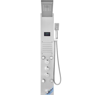 Shower Panel System, 6 Modes, LED & Screen Hydroelectricity Shower Panel Tower