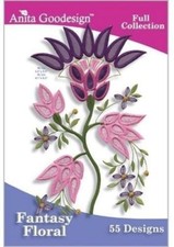 Anita Goodesign Fantasy Floral Embroidery Machine Design CD NEW 178AGHD
