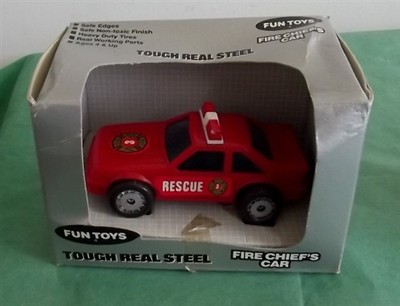 Vintage Remco Fun Toys 1987 Red #3 Fire Rescue Car NIB