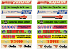 SUBBUTEO 2° SET 20 ADESIVI '70 e '80 COME GLI ORIGINALI PER TRANSENNA BORDOCAMPO