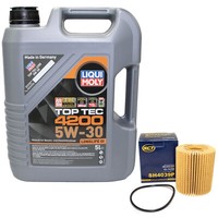 MotoröL Set 5W-30 5 Liter + ÖLfilter SH 4039 P FüR Lexus GS 300H L1 133 KW 181PS