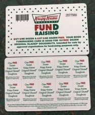 Krispy Kreme Certificates 1 Dozen For For Sale Online Ebay