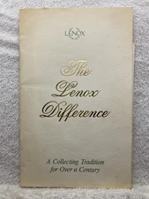 1992 Lenox Collections Welcome Package of Information  Vtg
