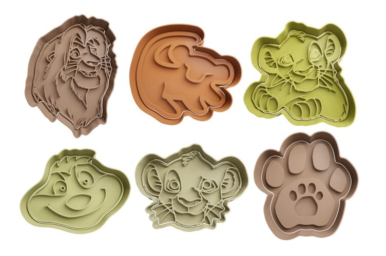 Cortadores de galletas El Rey León + inserto - aprox. 8cm