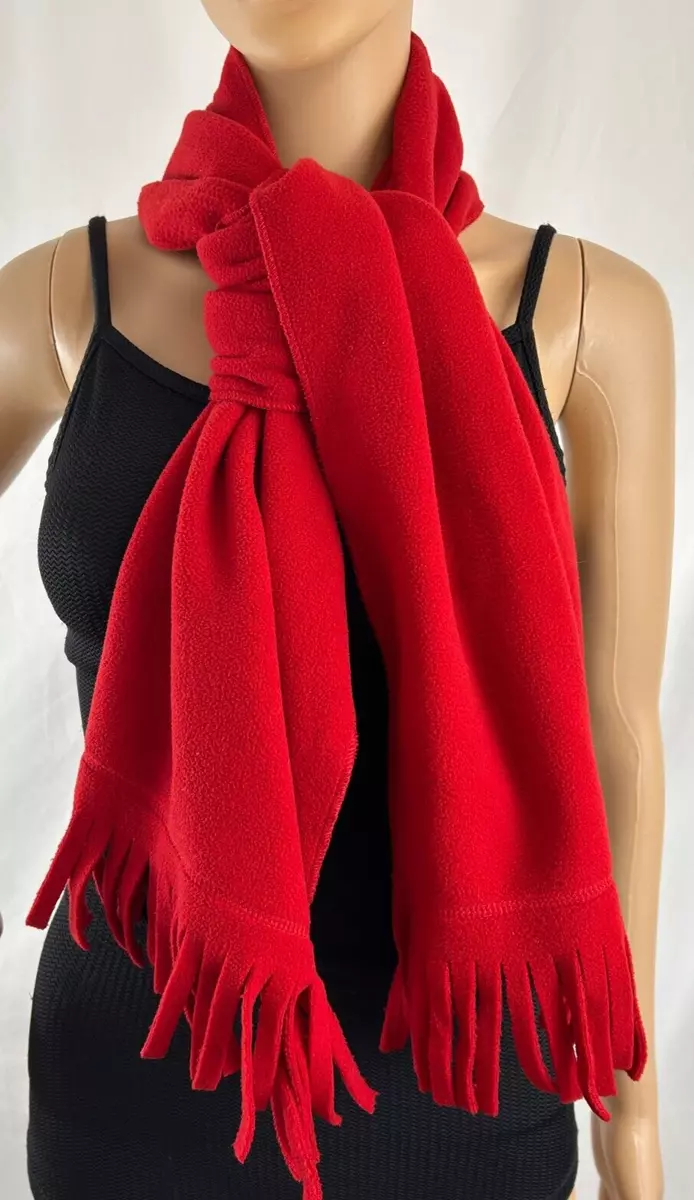 Red hotsell fleece scarf