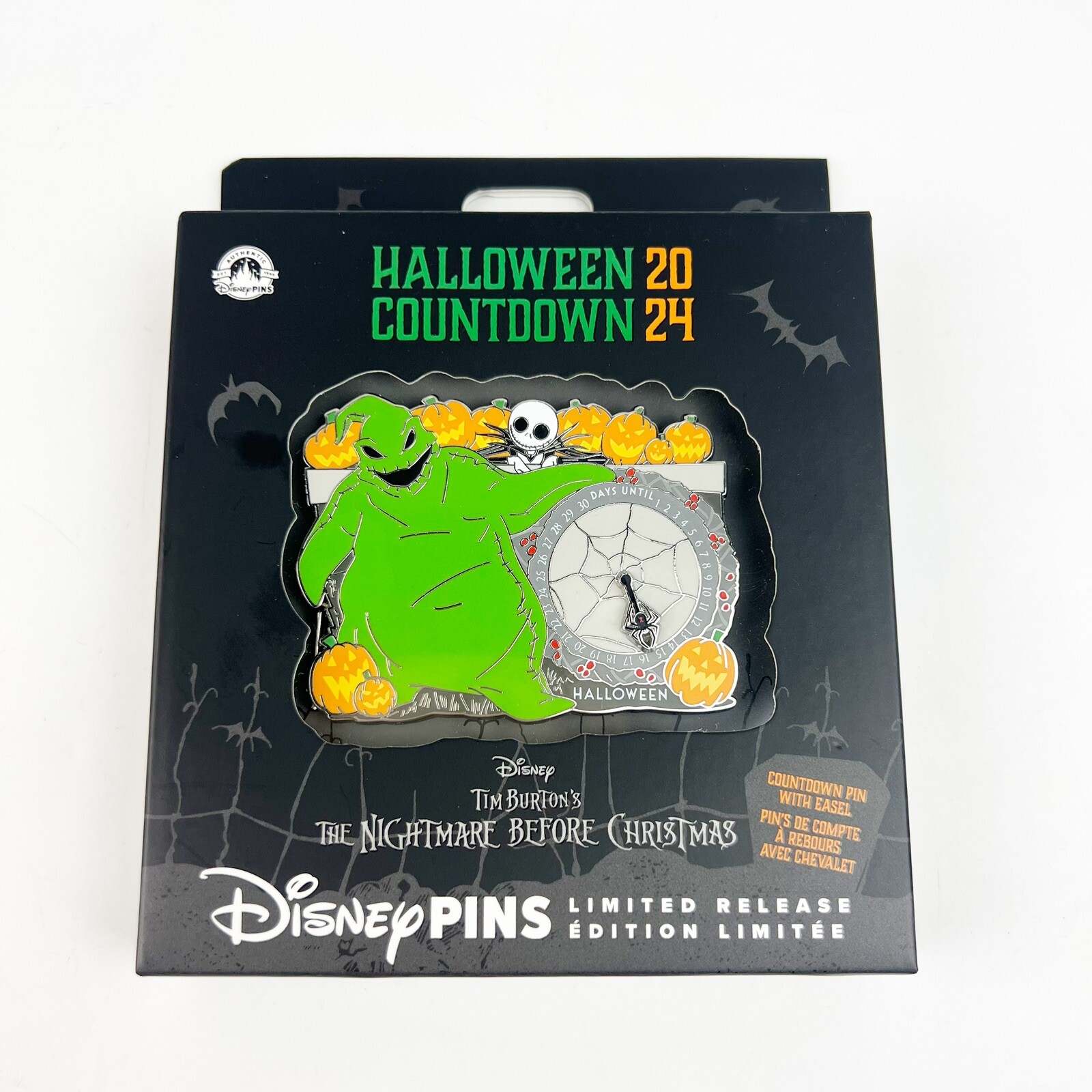 NEW Disney Oogie Boogie Halloween 2024 Countdown Jumbo Pin Limited Release