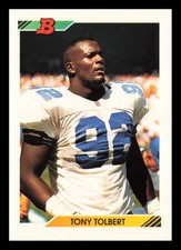 Tony Tolbert #177 1992 Bowman Dallas Cowboys
