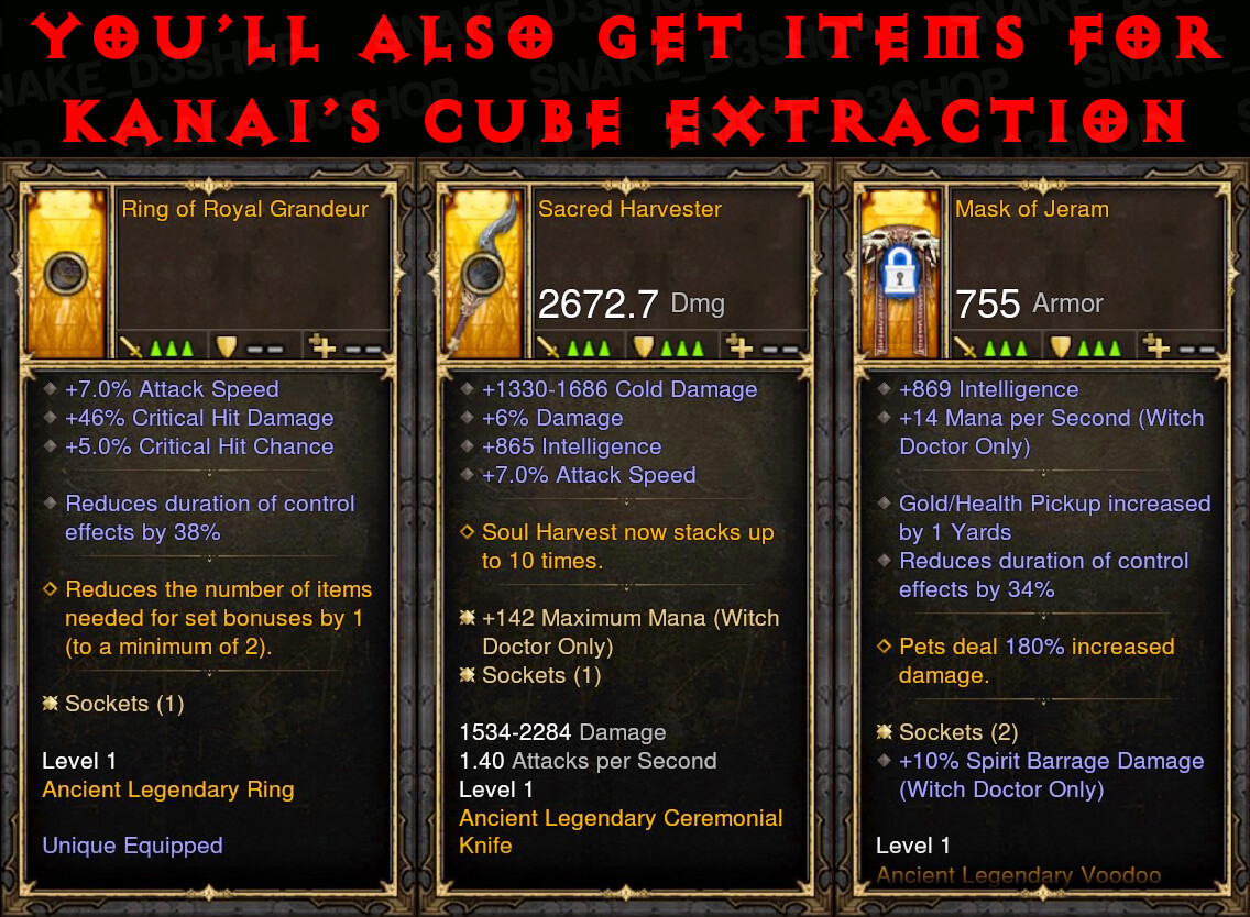 Diablo 3 - PS4 - X.One - Pacchetto - 4x set Primal NON MODDATI per