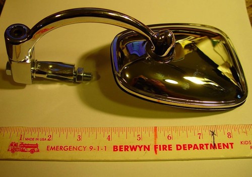 BSA, Triumph,Norton,OIF, Cafe, BLACK, 5" Rectangular Bar End Mirror, 7/8" L/R - Picture 7 of 7