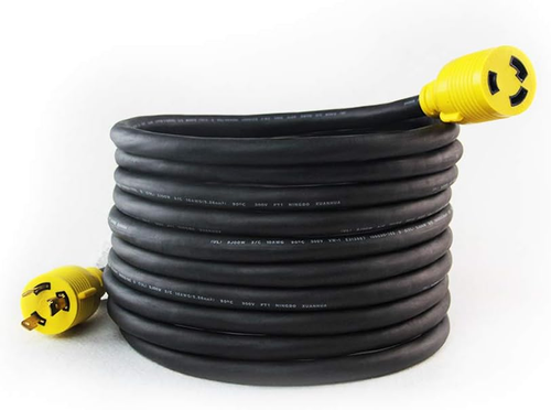 NEMA L6-30P to L6-30R Heavy Duty Generator Locking Power Cord,3X10 Gauge SJOOW R