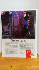 FENDER GUITAR AMPLIFIERS 1989 GUITAR PRINT AD 11 X 8.5