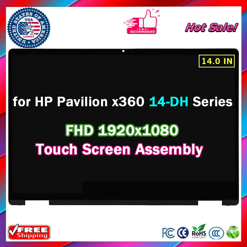 14 Inch Touch Screen Assembly Replacement Touch Screen For HP Pavilion ...