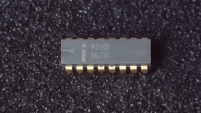 Intel P3205 High Speed 1 out of 8 Binary Decoder Integrated Circuit DIP16 Gold
