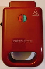 Curtis Stone Stuffed Sandwich Maker Burgundy Red 10482RD