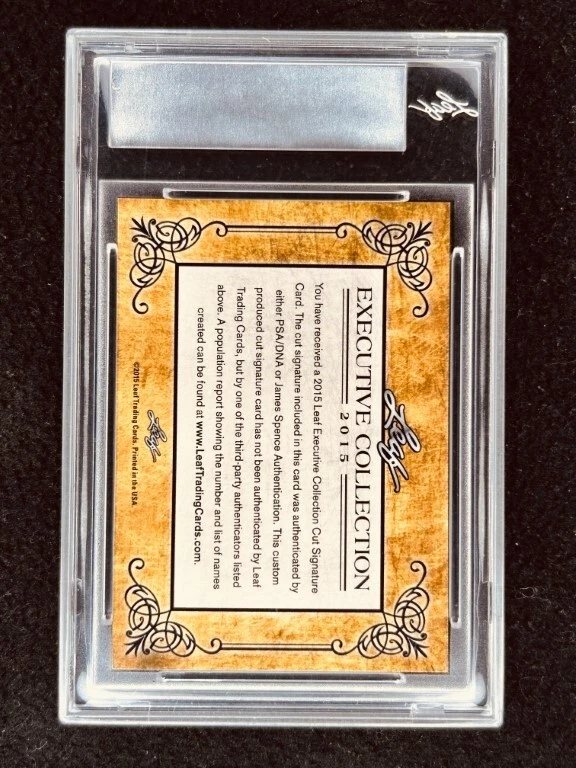 Billy Crudup 2015 Leaf Masterpiece Cut Signature signed autographed card 1/1 JSA - Image 2 of 2