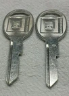 2 New GM Key Blanks, Uncut, Unused,  "B" Keys