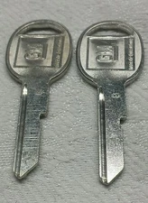 2 New GM Key Blanks, Uncut, Unused,  "B" Keys