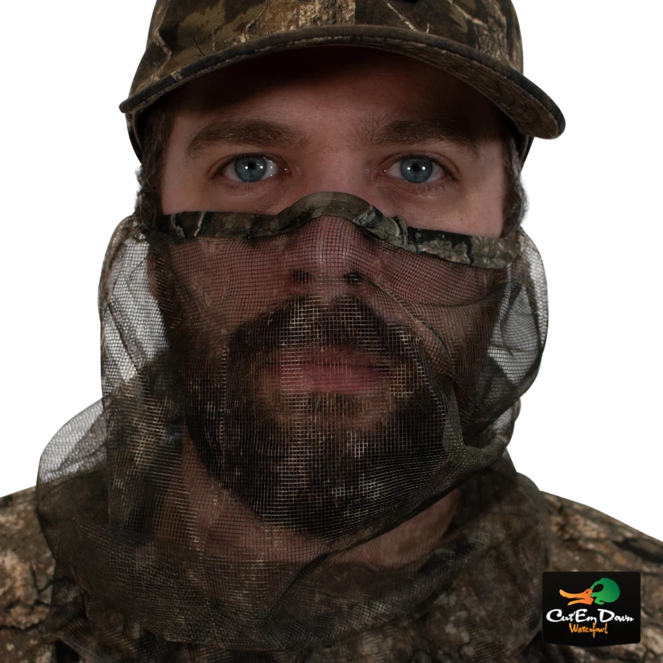 NEW BANDED GEAR 3/4 CAMO MESH FACE MASK - DUCK TURKEY HUNTING - B1060002 - - Image 2 of 2