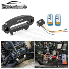 UTV ATV 4 7/8" Fury Hawse Fairlead Winch Rope Guide + 100ft Winch Remote Control