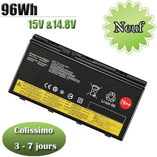 Cette batterie pour Lenovo ThinkPad remplace le modèle 00HW030 d'origine de votre PC portable 20HK