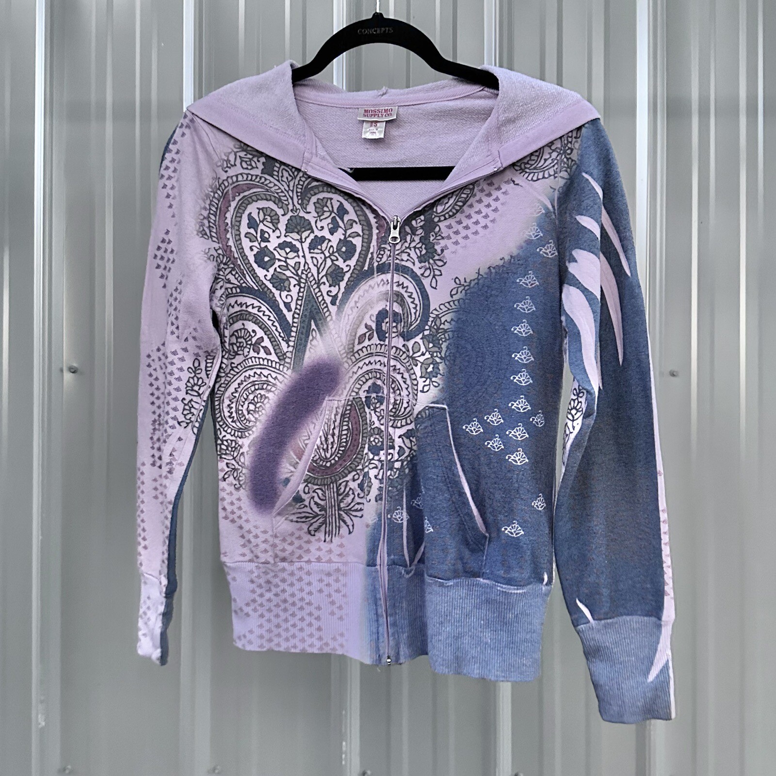 MOSSIMO SUPPLY CO PATTERNED ZIP UP JACKET - image 1