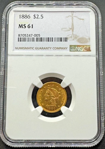 1886-P Liberty Quarter Eagle — photo from the most recent tracked eBay sale