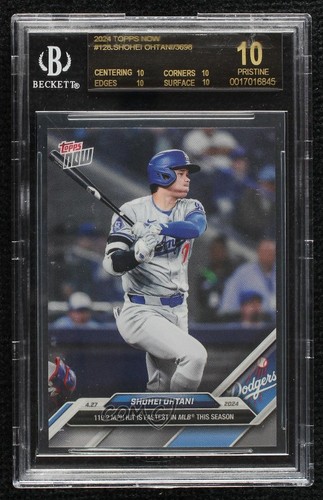 2024 Topps Now /3698 Shohei Ohtani #128 BGS 10 BLACK LABEL 0w48