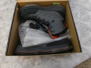 Simms Freestone Wading Boots Mens Gray Gunmetal Felt Sz 14 US