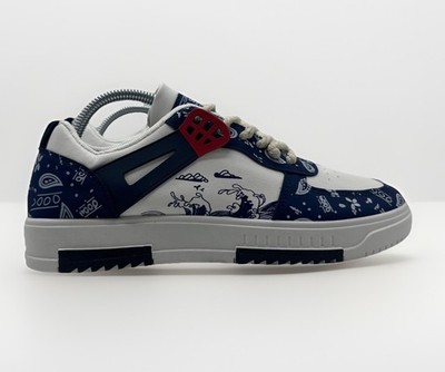 Men s Casual Sneakers Blue White Street Style Shoes Size 9.5 Comfortable