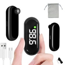 Medical Forehead Digital Thermometer with Backlight Fever Alarm, 65mm, Black