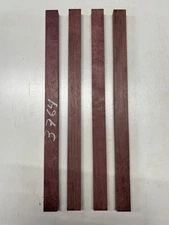 4 Pack, Purpleheart Thin Stock Lumber Wood Blanks 24"x 1-1/2"x 1" #3764