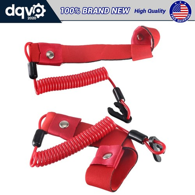 #ad 2PCS Key Kill Switch Safety Lanyard Band Tether for Honda Jet Ski Aquatrax F12 F $10.79