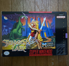 Dragon's Lair SNES CIB Complete in Box Data East NTSC-U/C 1993