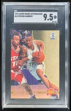 Stephon Marbury 1996-97 Score Board Auto RC Yellow Jackets SGC 9.5