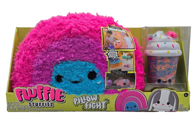 MGA Fluffie Stuffiez Pillow Fight   Rainbow Regenbogen Kuschel-Plüschtier Neu*