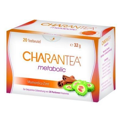 2x CHARANTEA metabolic Zimt Kräutertee Filterbeutel 20 ST