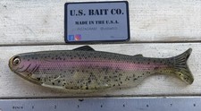 Weedless Swimbait 8” wedge tail Color Clear Pepper Stock Trout Lot Of 1 Bait