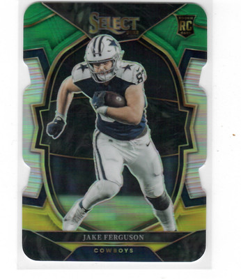 2022 Panini Select Green and Yellow Prizm Die-Cut #87 Jake