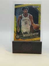 NICOLAS CLAXTON 2024-25 Prizm Black #120 Base GOLD SHIMMER PRIZM SP /10 Nets