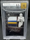2020 Panini Black - Justin Herbert /99 (AU, MEM, RC) BCG 8.5
