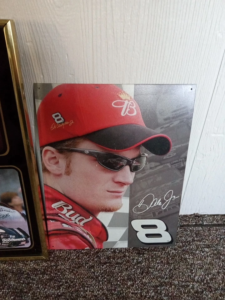 Reloj de pared vintage Dale Earnhardt #3 hombre cueva garaje RCR Goodwrench GM 10x20" Foto 3 de 4