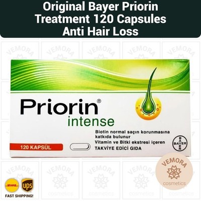 BAYER Priorin Intense Anti Hair Loss Treatment Herbal  120 Capsules