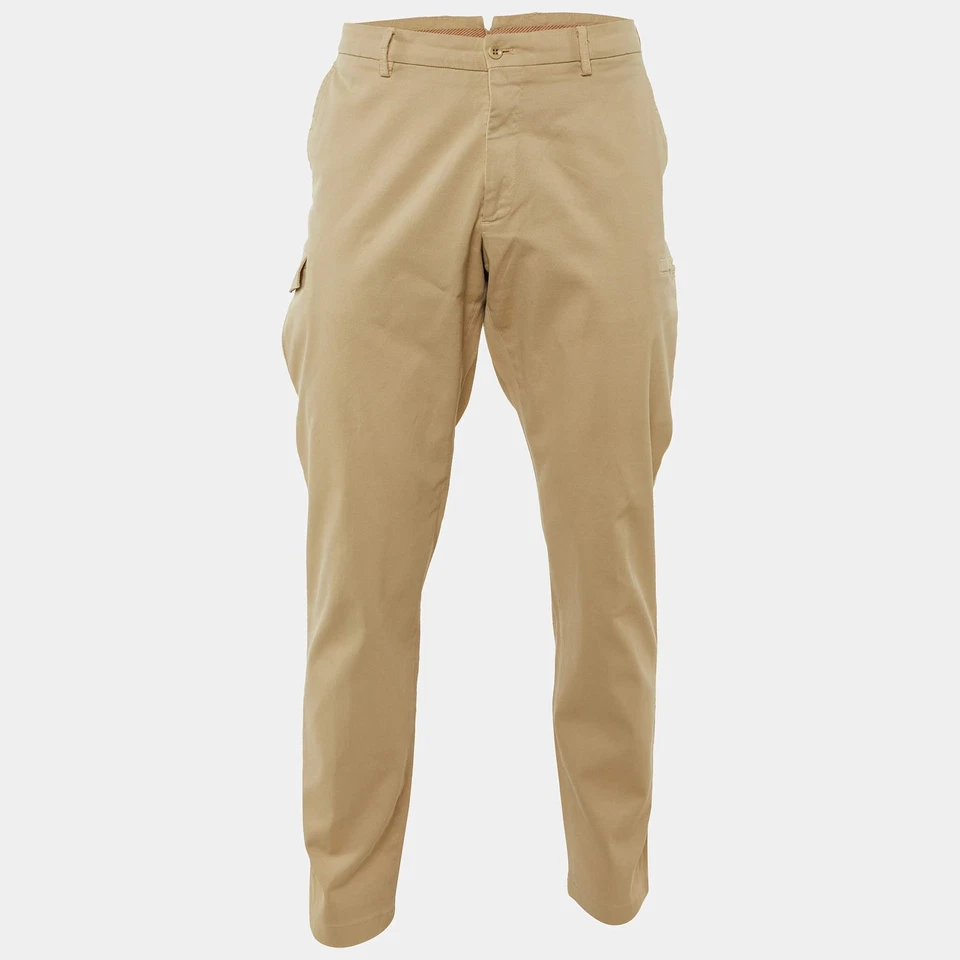 Pantalón Loro Piana Beige Algodón Gabardina XXXL
