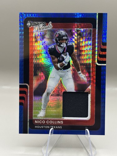 2025 Donruss Optic Nico Collins Blue Hyper (RAW)
