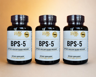 GOLDEN AFTER 50 BPS5 Blood Pressure Support Formula 180 Capsules 3 Month Supply!