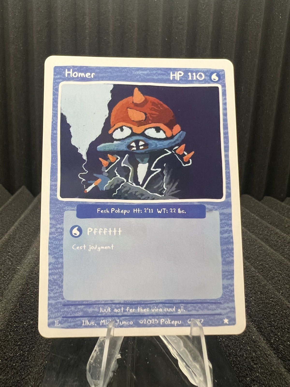 Omastar (Homer) 69/77 - PokePu V2 Fan Art - Pokemon NM